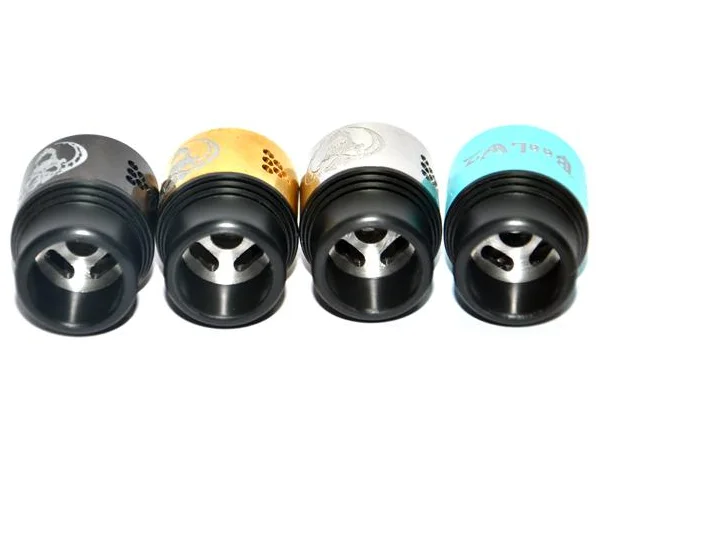 Vaporizer Baal V3 RDA Atomizers Baal 3.0 Rebuildable Airflow Control With Wide Bore Drip Tips Peek Insulators Fit 510 Mods