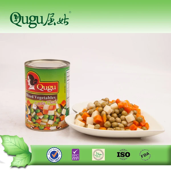  Консервированные смешанные овощи и сладкая кукуруза с питанием