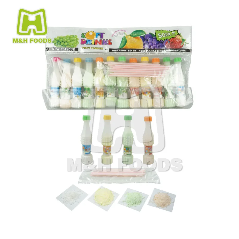 8g Cola Shaped Bottle with Fruity Sour Powder Candy