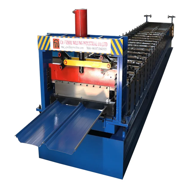 
Joint-Hidden Aluminum Profile Standing Seam Metal Roof Roll Forming Machine 