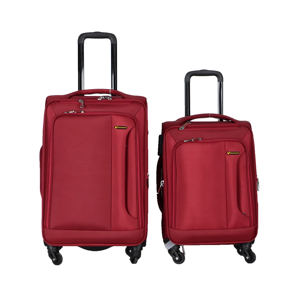 Expandable fabric travel luggage sets factory price Trolley Suitcase promotional trolley luggage