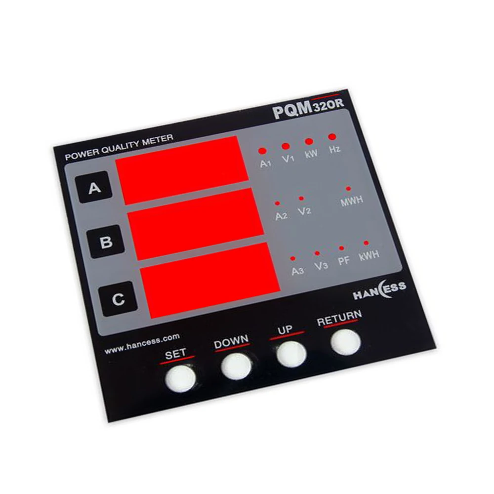 Custom front touch screen control panel sticker