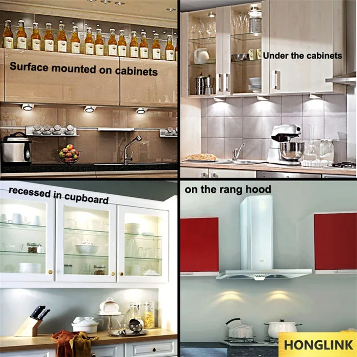 2019 220v driverless 85mm 5w 3000k surface mounted led cabinet light