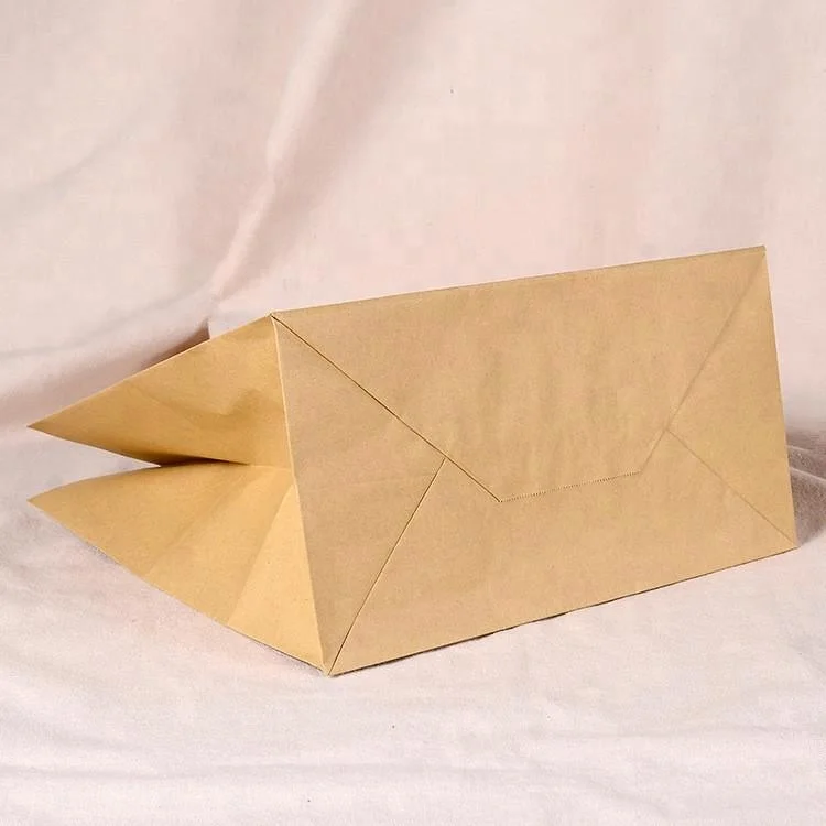 Custom printing fast food takeaway kraft paper bags