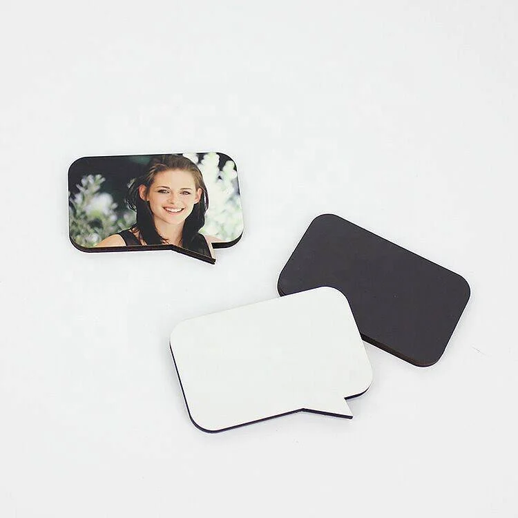 Wholesale Sublimation Mdf Photo Fridge Magnet Home Decoration Eco-friendly Carton Art Deco 3mm Sublimation Coating Every Day