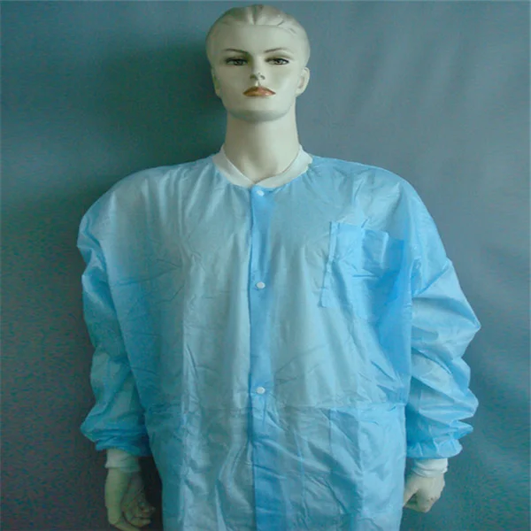 Hot Selling Surgical Disposable Non Woven Visitor Coat Factory