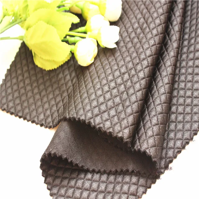 shaoxing keqiao textile wholesale coating quilt jacquard knitting fabric for garments