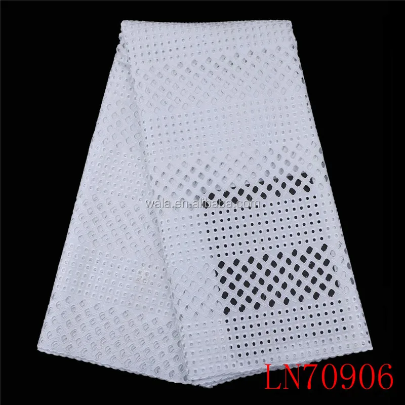 LN70906 latest saree design 2017 polish lace fabric african swiss voile for lady dress