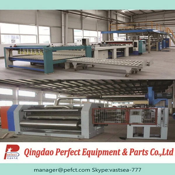 3 слой паровое отопление тип автоматическая высокая скорость гофрированный картон делая машину