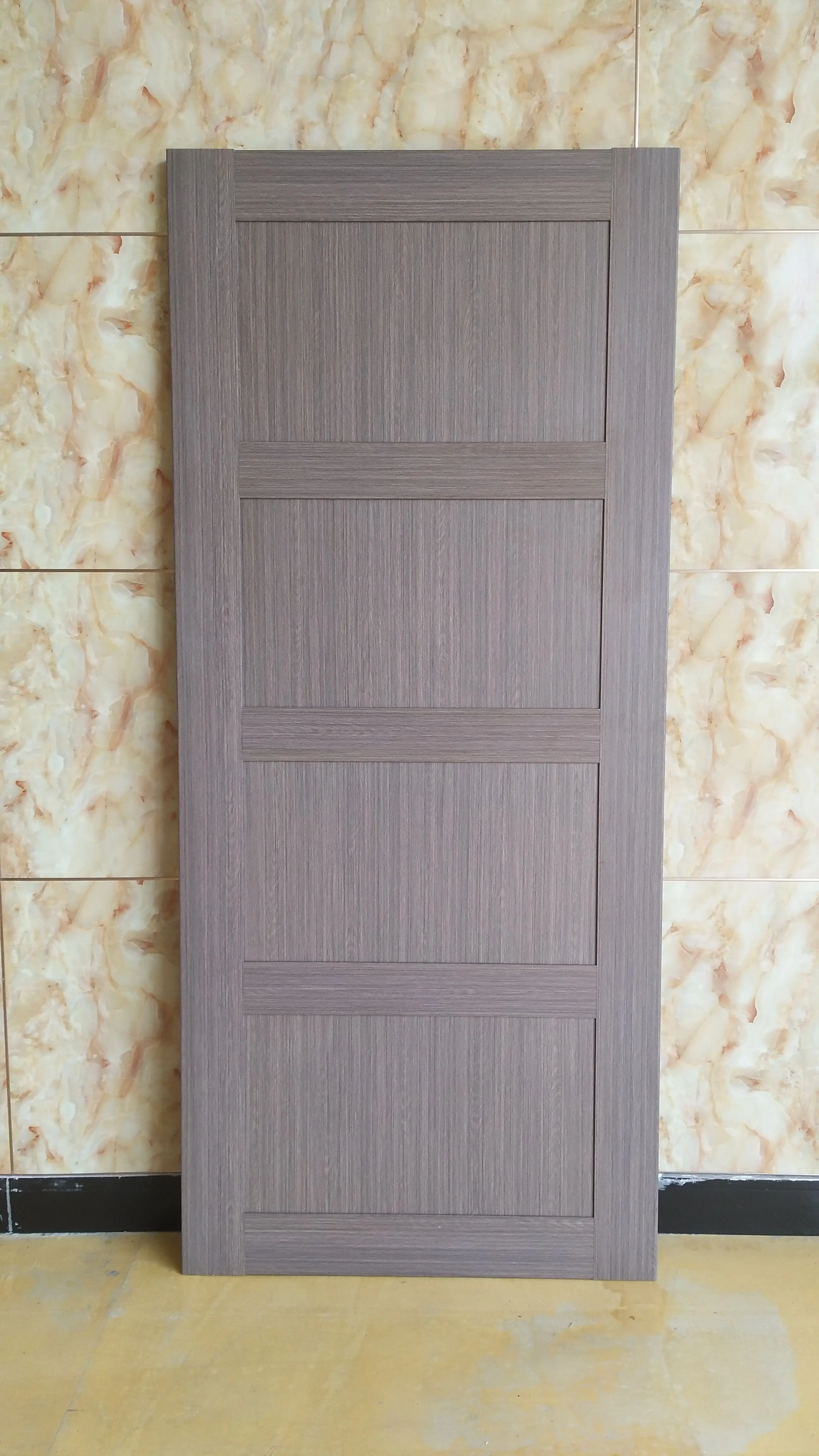 pvc laminate Hollow Core WPC Wooden plastic waterproof Door Design wpc assembly door