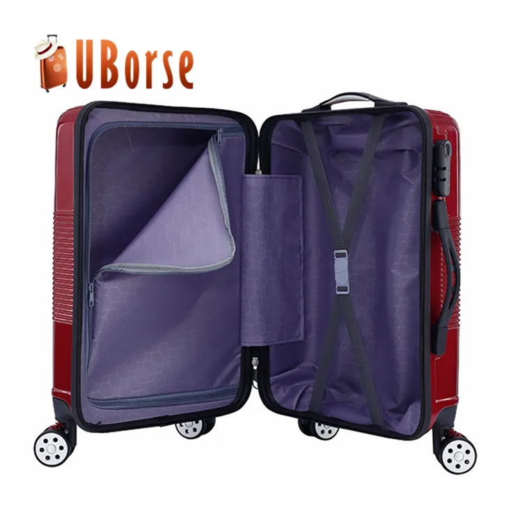 
20' 24' 28' suitcase , luxury leisure striped trolley luggage , ABS baggage , PC koffer , hard shell valise 