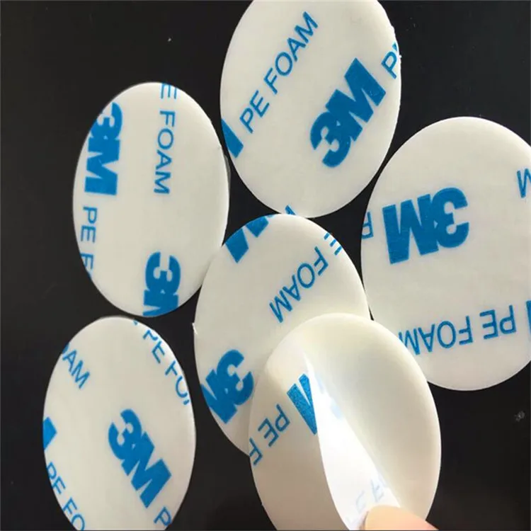 Deson die cut 3m round white black antislip EPDM EVA sponge rubber sheet one face 1MM Square pad