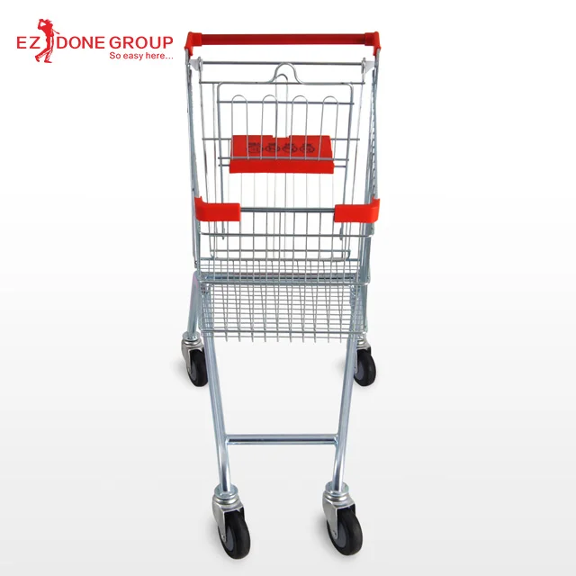 
Heavy duty Grocery shopping cart manufacturer 100L metal supermarket used shopping trolley 