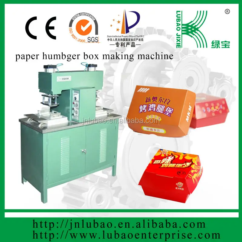 semi automatic paper lunch box making machine with SMC