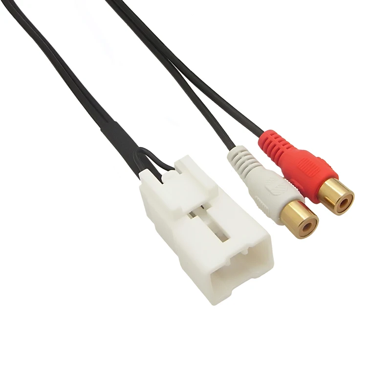 High Quality 2 rca to AUX audio cable for Mazda