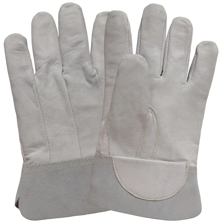 Argon MIG Goatskin Split Cow Leather TIG Welding Work Gloves