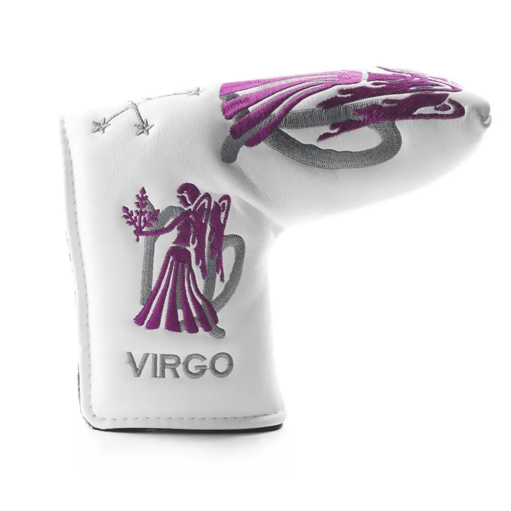 
VG Golf Headcover Constellation Series-Virgo White Golf Putter Headcover 