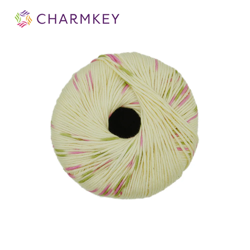 
Super Soft Charmkey Natural Bamboo Blended Yarn Fancy Knitting Yarn for Crochet Sweater and Scarf 
