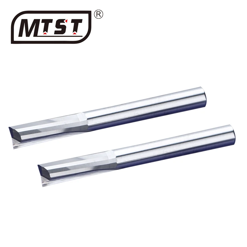 
4mm double flute straight groove end mill carving cnc engraving machine wood cutter carbide tools 