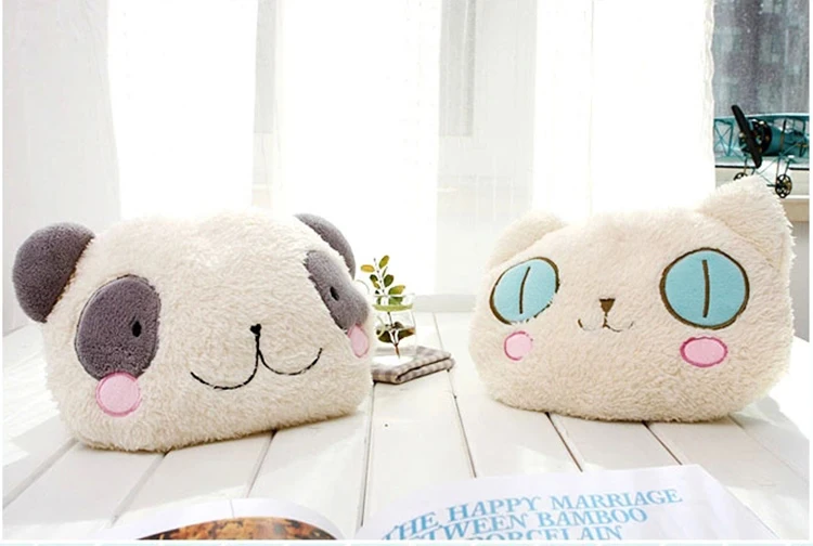 Новый продукт 100% полиэстер мягкий сенсорный приятный животных Подушка Одеяло