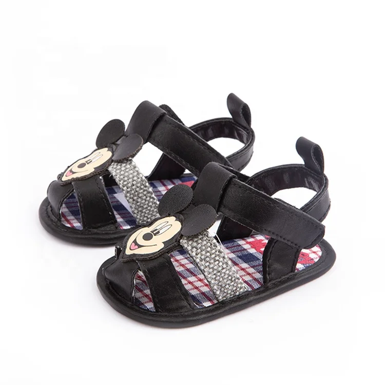 Летние детские сандалии с изображением Микки Мауса Для мальчиков