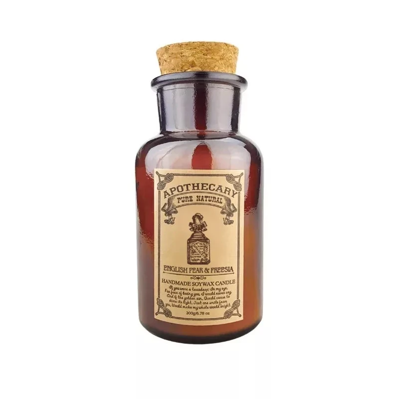 2018 New Home decorative luxury soy wax glass jar scented candle with lid