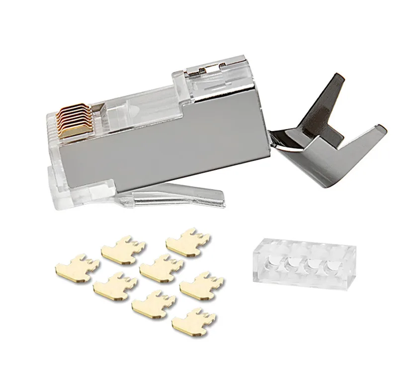 
 Хорошее качество позолоченный ftp cat5e rj45 8p8c разъем для сетевого кабеля  