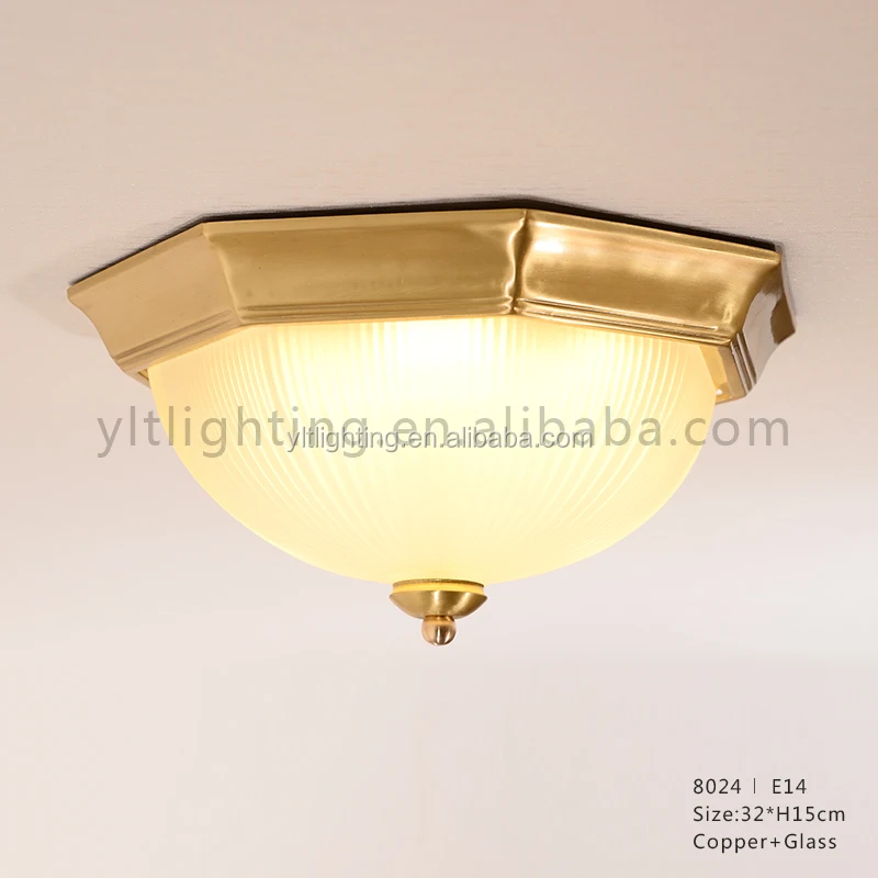 Modern Art Unique Home Ceiling Lamp Vintage Lamp Copper and Glass Ceiling Lights Led Lamp Luxury Luminaria Lightings Customizd
