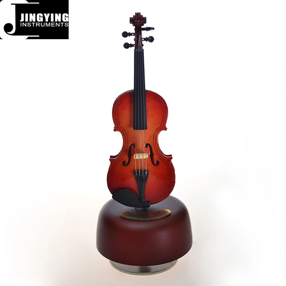 Wholesale Music Box Series, Mini Musical Instruments Model with Rotating Music Box