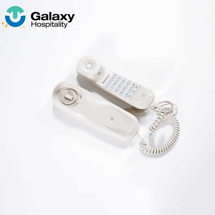 Cheap Price Printing Custom Logo Wall Mounted Telephone For Hotel Bathroom