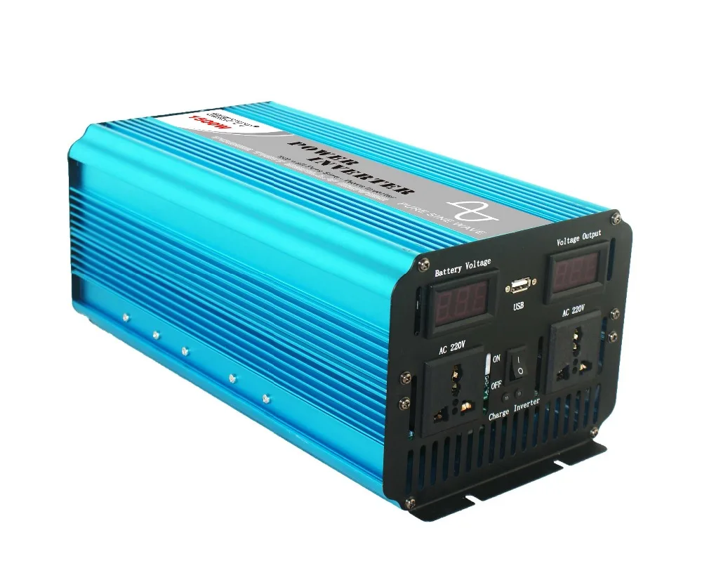 24v 220v pure sine wave Inverter 1500watt solar inverstor power supply with display assy