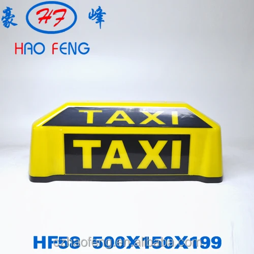 New shape LED display full colour taxi top light taxi advertising light