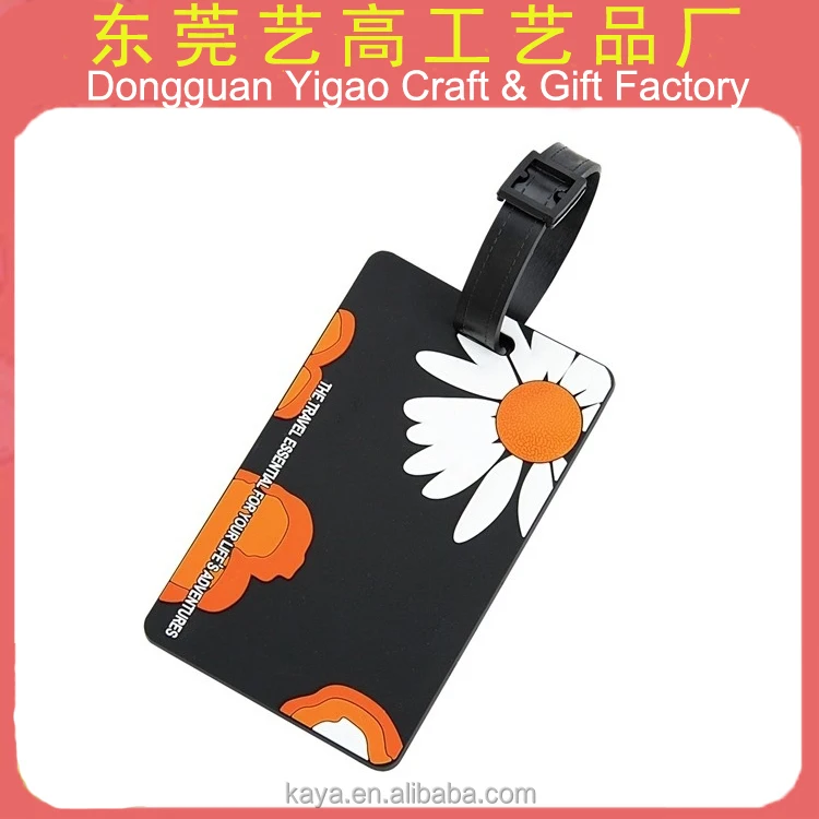 
Factory custom promotional soft pvc luggage tag 