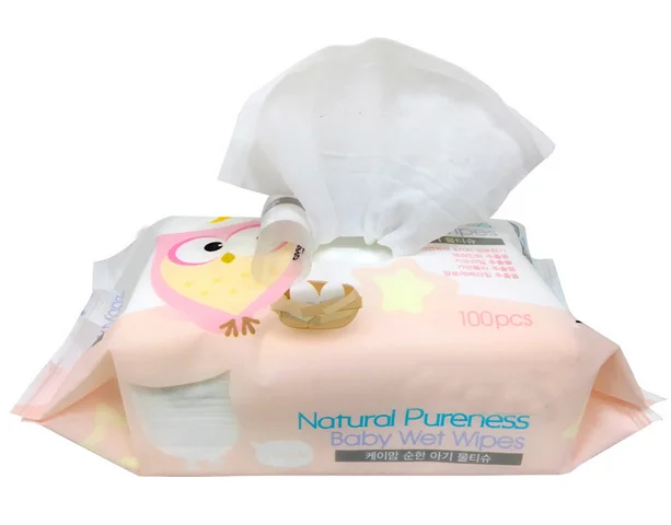Sensitive cheap price wet wipe custom comfort 64pcs baby herbal wipes