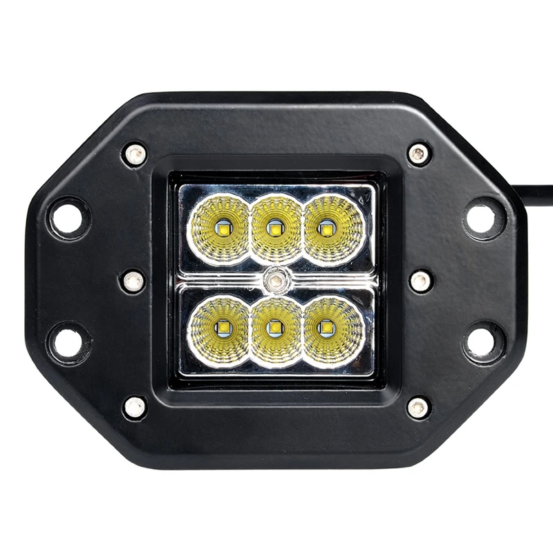 18 Вт заподлицо LED свет работы 12 В 24 В сзади туман лампа 4x4 внедорожный прицеп грузовика ATV автомобиль пикап трактор внедорожник бампер свет работы бар