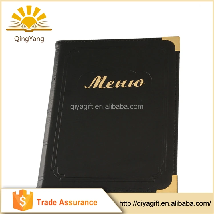 Custom Menu Covers A3 A4 Menu Holder for Restaurant/hotel Restaurant Supplies