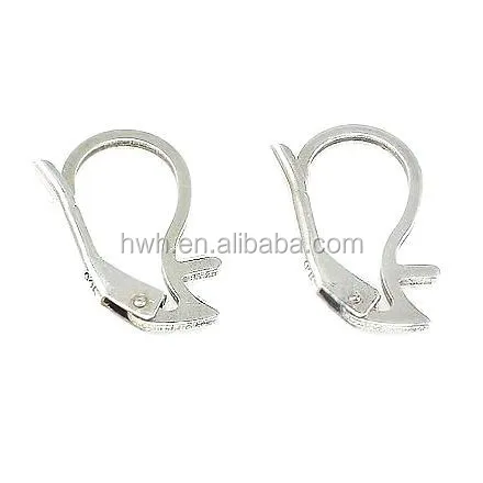 H911 Мода 925 чистого серебра серьги рычаг падение плоских проволочных поясов