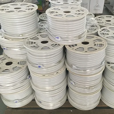 220 В 110 В RGB круглая светодиодная неоновая трубка 14 мм 16 мм 18 мм 20 мм 22 мм 360 градусов Светодиодная Неоновая Гибкая Трубка