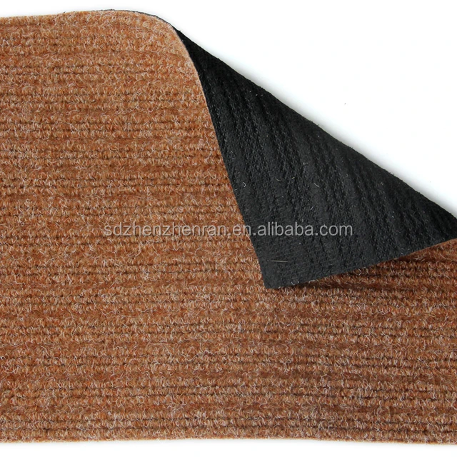 Cheap Price One-time used Entrance anti-slip Doormat needle punch stripe ribbed carpet