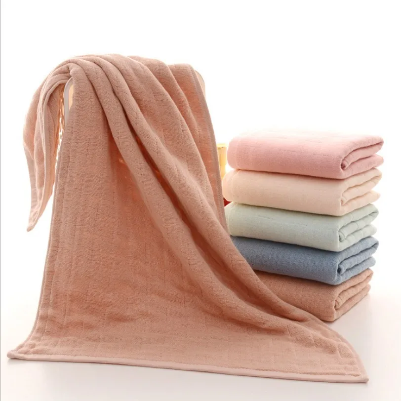 Высокий класс шестислойное газовое детское полотенце однотонного цвета японский полотенце