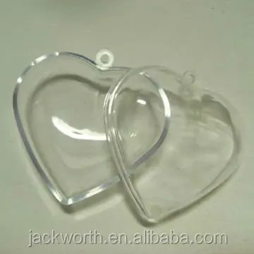 Heart Shape Acrylic Heart Candy Box Case