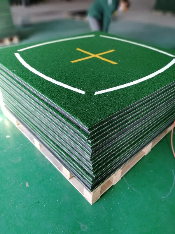
commercial 1515BJ-1 nylon turf golf practice mat, golf training teaching mat with cross 
