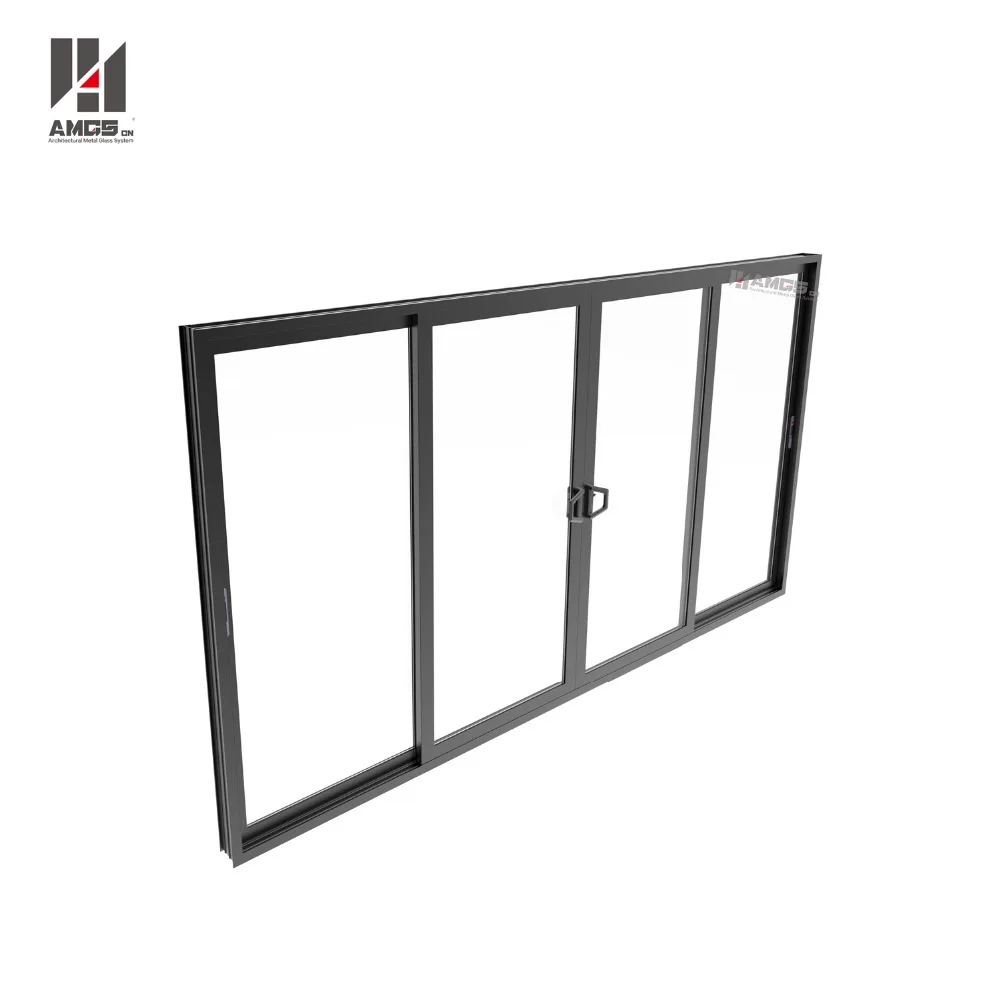 
Australia style commercial exterior aluminum balcony large sliding glass door 