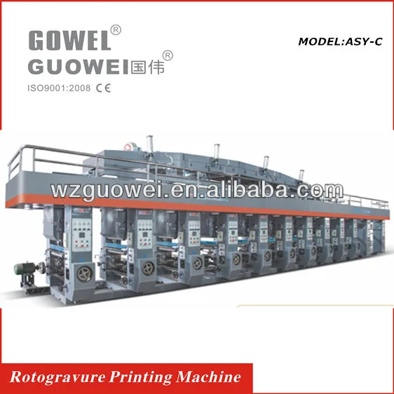 GWASY-800SC Computer Rotogravure Printing Machine For Aluminum Foil,Paper,Gluing Machine