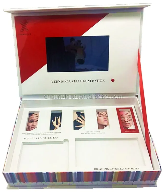 custom sound LCD display mini video player super slim POP advertising player for supermarket