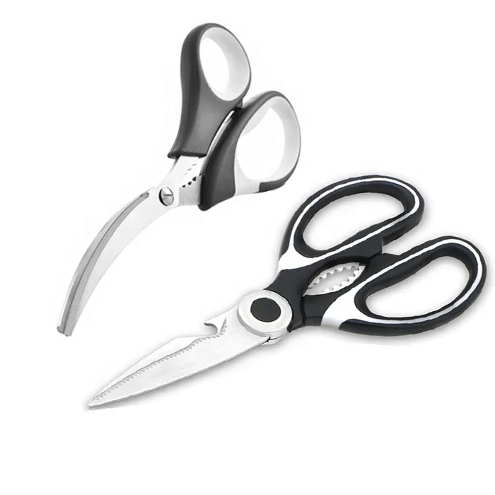 
Home stainless steel clever multifunction professional laser Seafood shrimp/crab scissors kitchen scissors shears set multi 