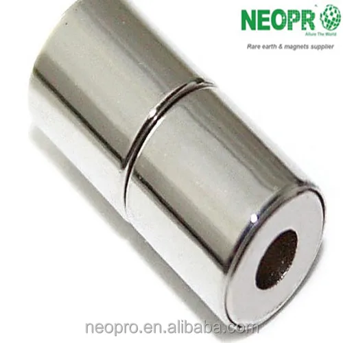Cylinder  magnet countersunk magnet Customized Size