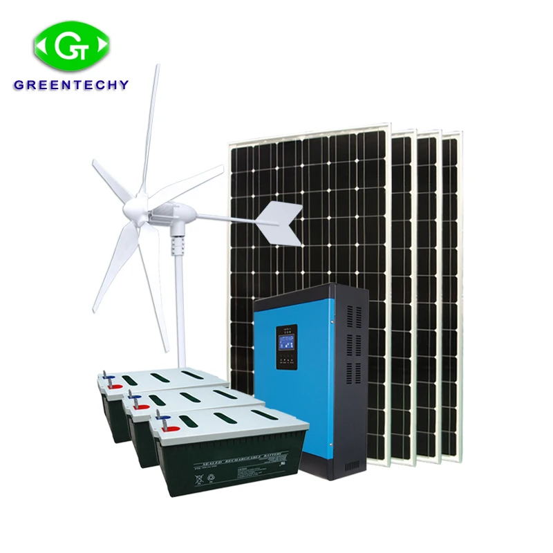 10kw wind solar hybrid power system 10KW electric car charging station system solar power backup system