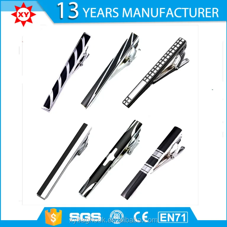 top design black and white men tie clip for cloth