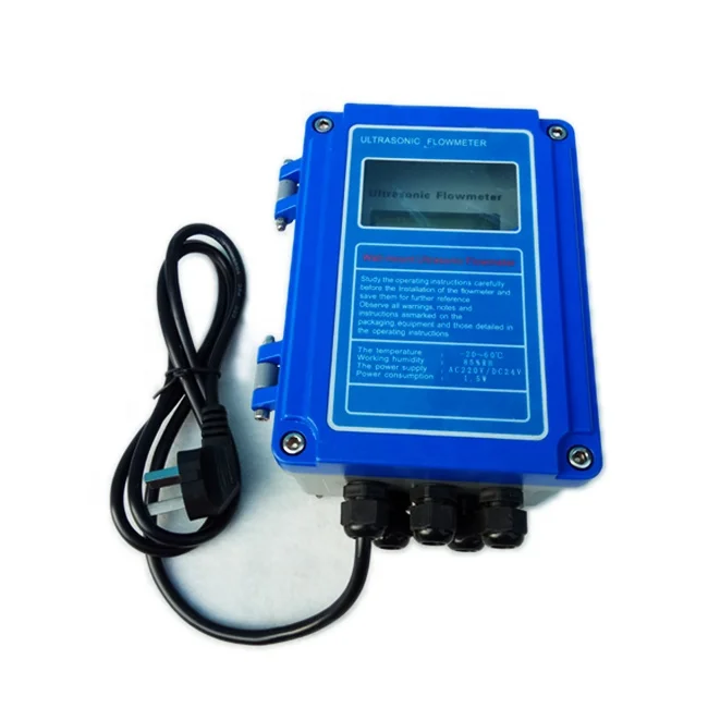 
Portable gas water flow sensor handheld ultrasonic flow meter 